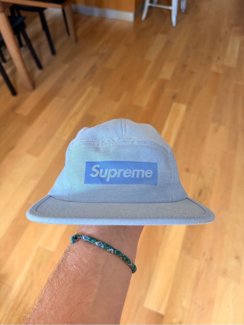 Supreme Jacquard box logo camp cap “navy”
